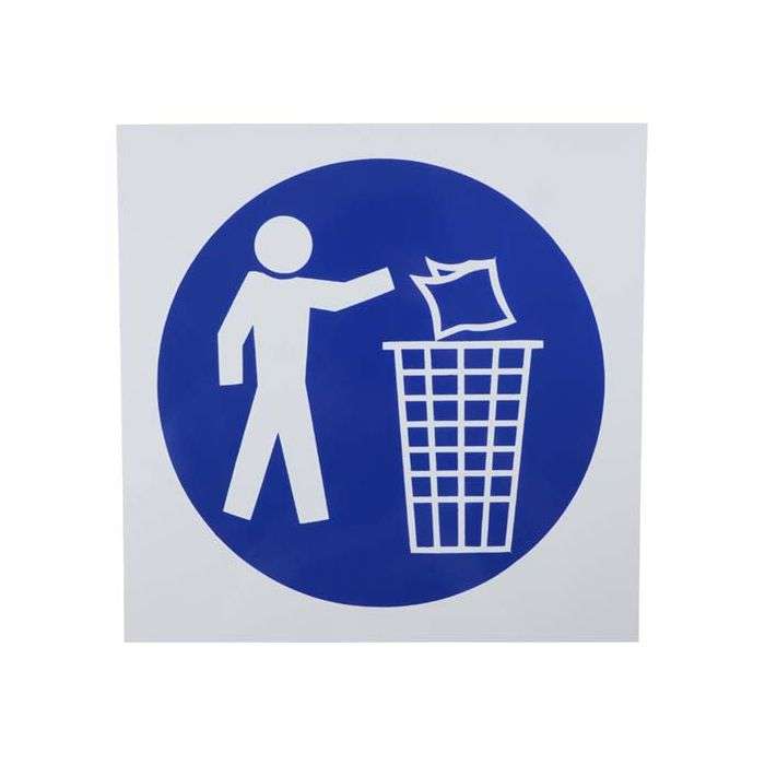 Plastic Keep Area Clean Sign 290 x 290mm