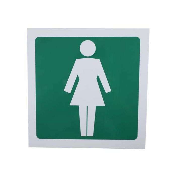 Plastic Ladies Toilet Sign 290 x 290mm