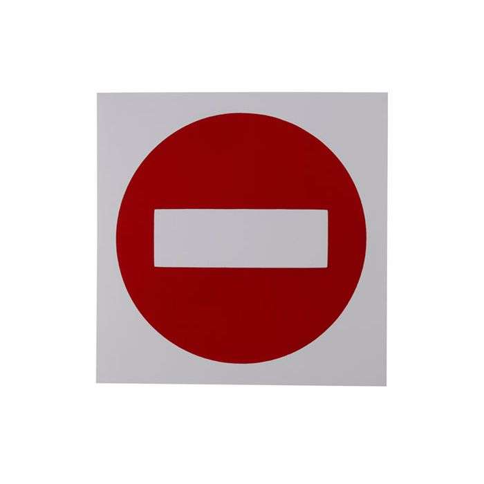 Proceeding Beyond This Point Prohibited Sign 290 x 290mm