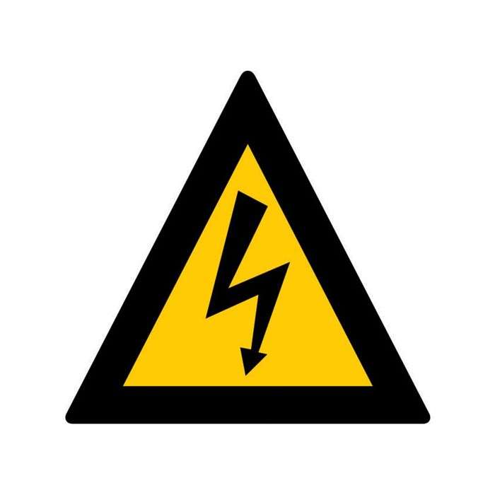 Electric Shock Warning Sign 290 x 290mm