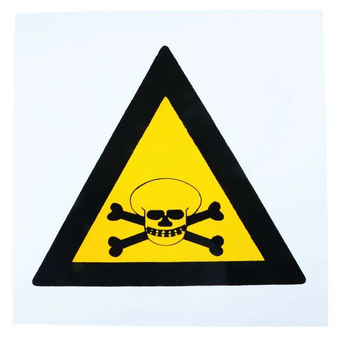 Plastic Poisonous Warning Sign 290 x 290mm