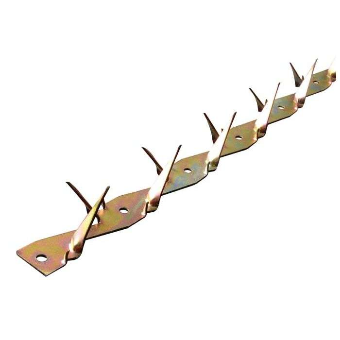 Yellow Passivated Witdoring Security Wall Spikes 2mm x 1.48m