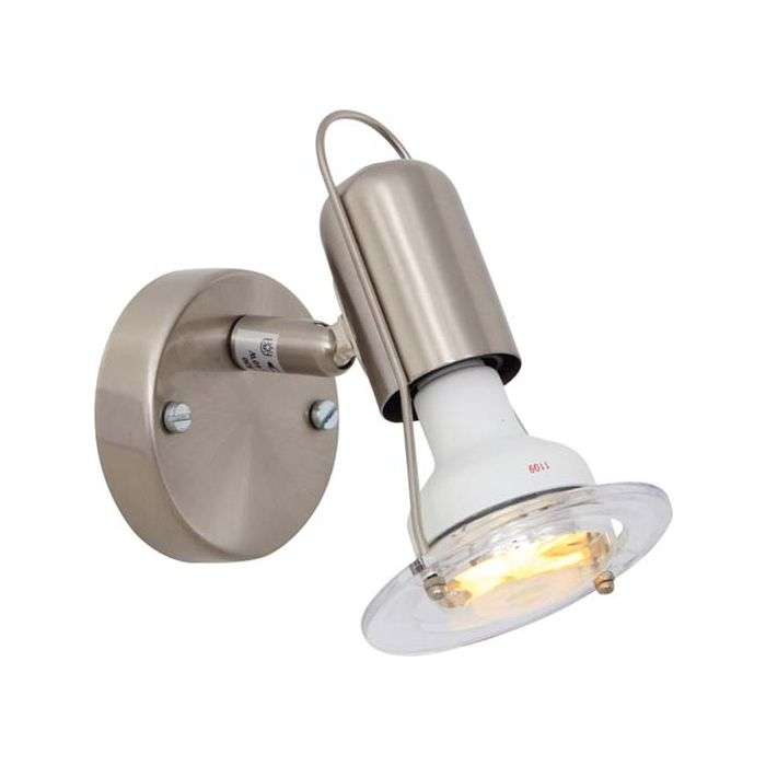 Eurolux Satin Chrome 1-Light Bar Spotlight