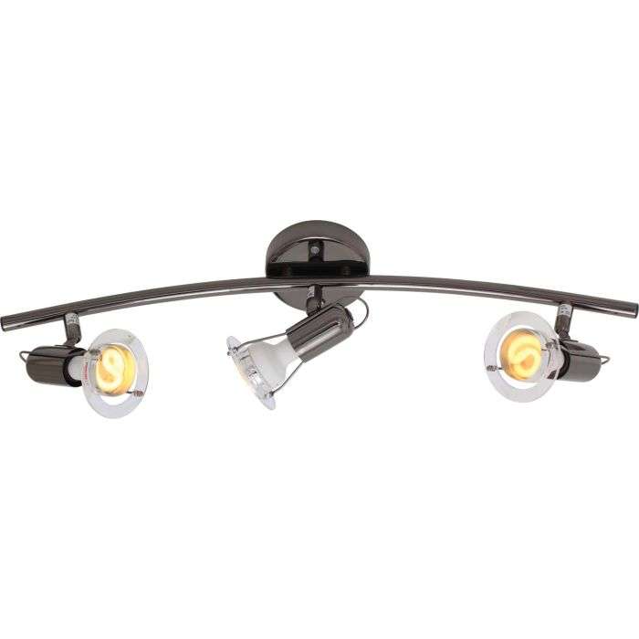 Eurolux Gun Metal 3-Light Bow Spotlight