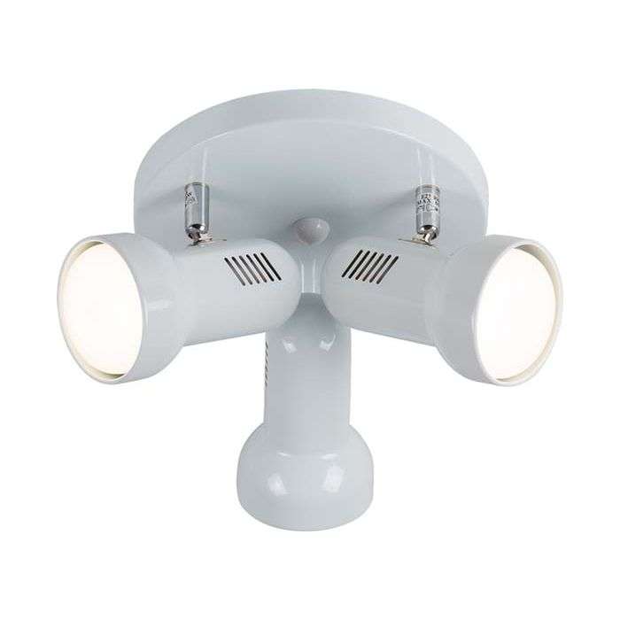 Eurolux White 3-Light Turbo Spotlight
