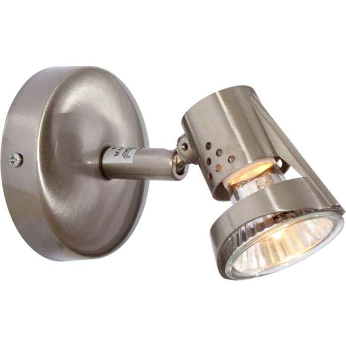 Eurolux Satin Chrome 1-Light Deco Spotlight