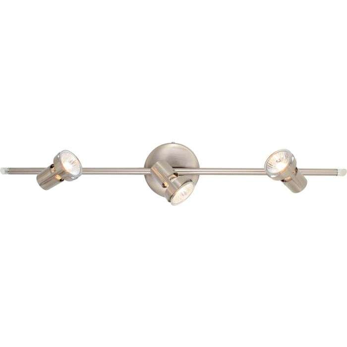 Eurolux Satin Chrome 3-Light Deco Spotlight