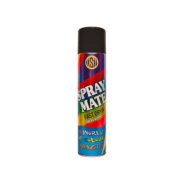 Spraymate Fast Drying Matt Spray Paint Black 250ml
