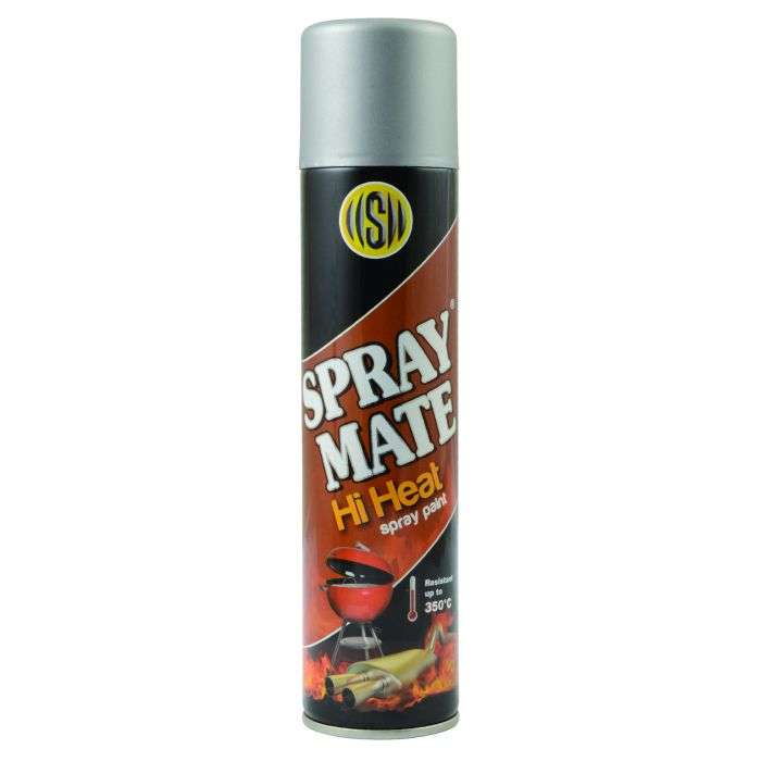Spraymate Hi Heat Spray Paint Silver 250ml