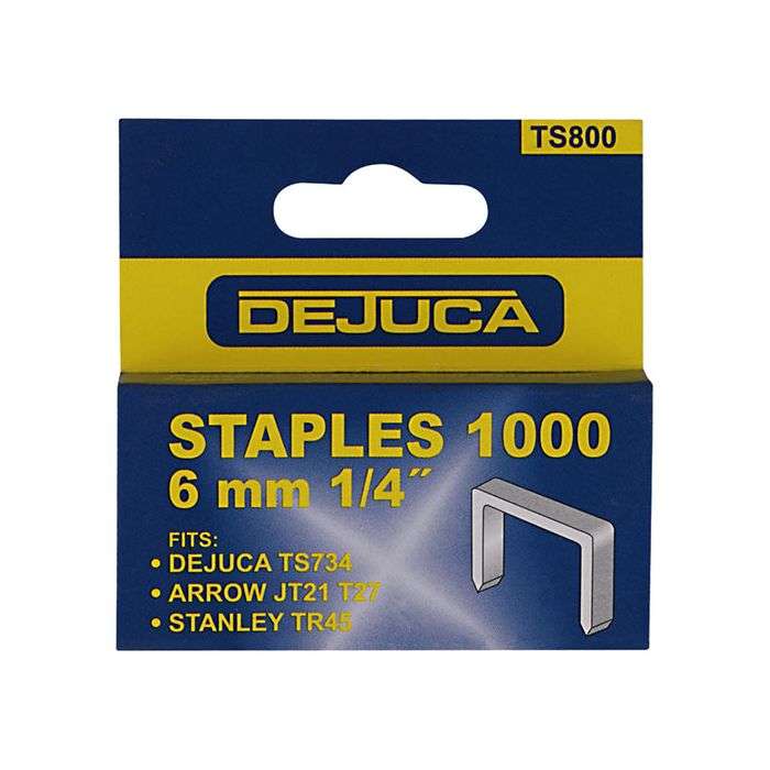 Dejuca JT21 Staples 6mm - 1000 Pack