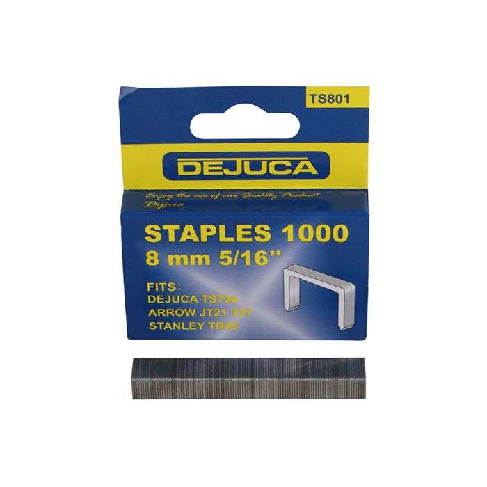 Dejuca Staples JT21 8mm - 1000 Pack