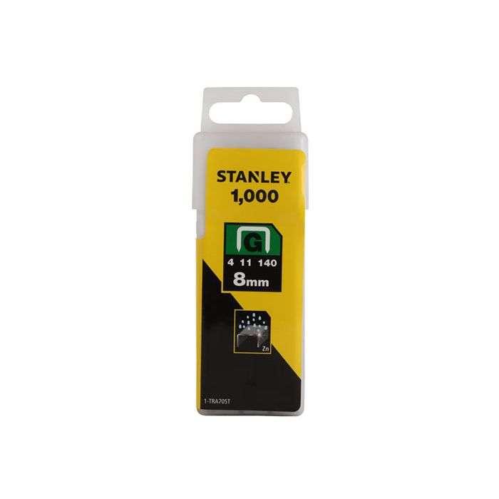 Stanley Heavy Duty G-Type Staples 8mm - 1000 Pack
