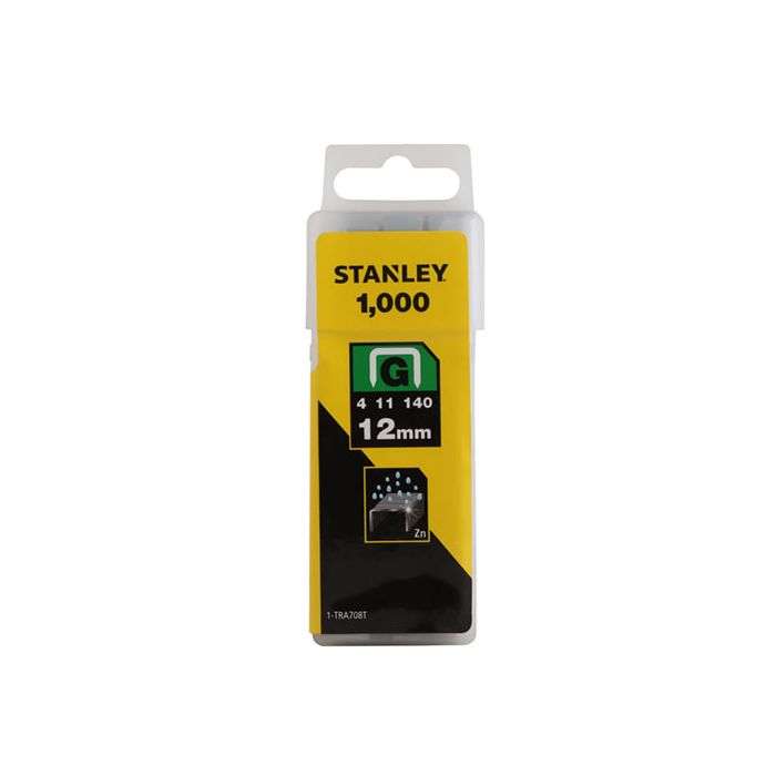 Stanley Heavy Duty G-Type Staples 12mm - 1000 Pack