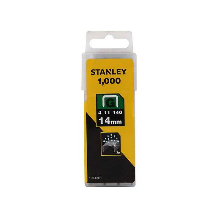 Stanley G-Type Heavy Duty Staples 14mm - 1000 Pack