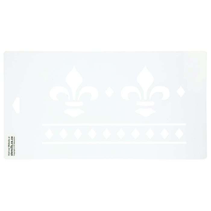 K&K Diamond-Fleur Deco Stencil 15 x 285mm