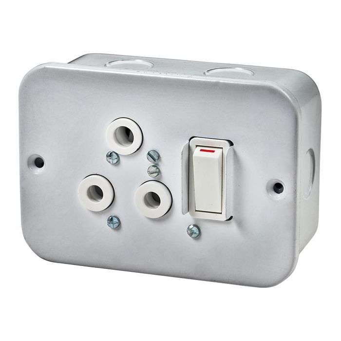 Crabtree Industrial Single RSA Surface Socket