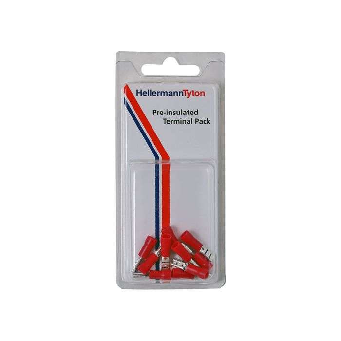 HellermannTyton 1DF2 Terminals - 10 Pack