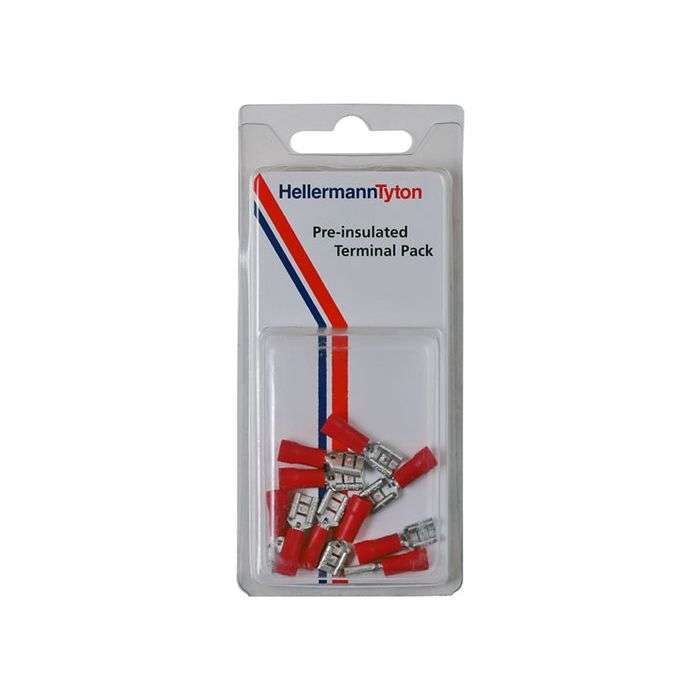 HellermannTyton 1DF4 Terminals - 10 Pack