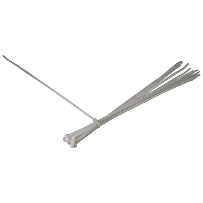 HellermannTyton White Cable Ties 4.7 x 395mm - 100 Pack