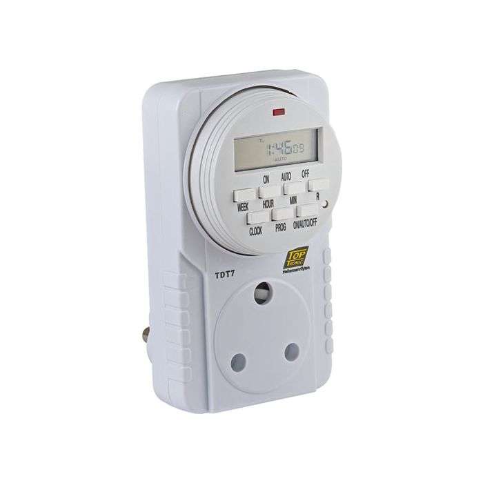 HellermannTyton Digital 7-Day Plug Timer