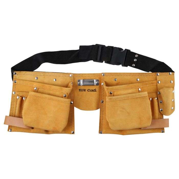 Tork Craft 11 Pocket Leather Tool Bag