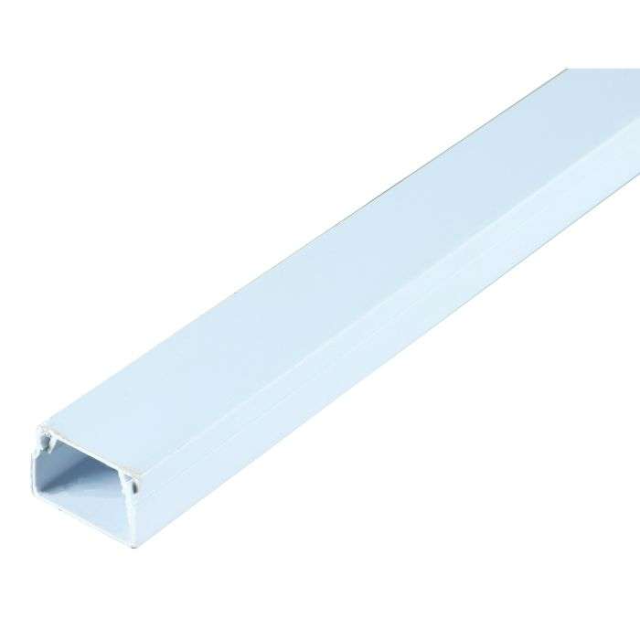 White PVC Trunking 16 x 25mm x 3m
