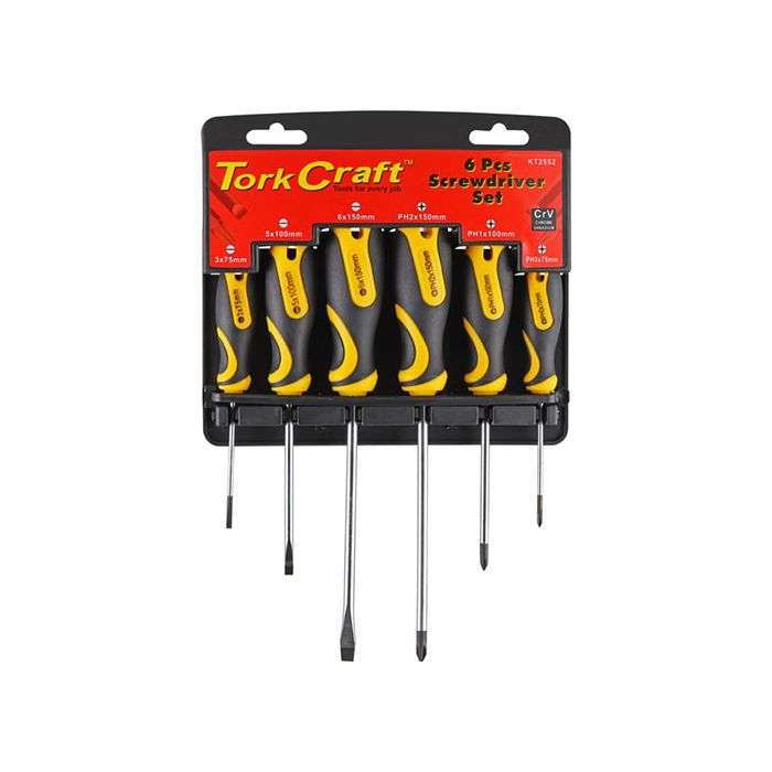 Tork Craft 6 Piece Screwdriver Set