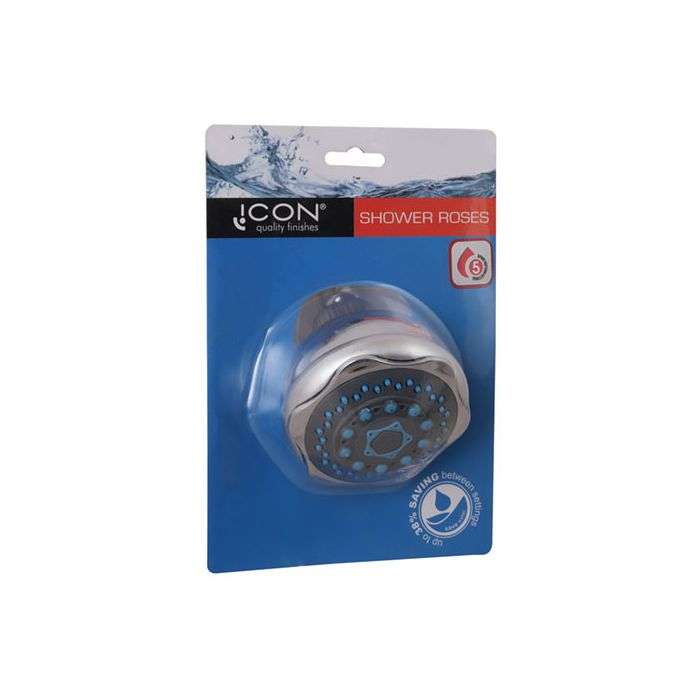 Icon Red 5 Setting Shower Rose SR5B