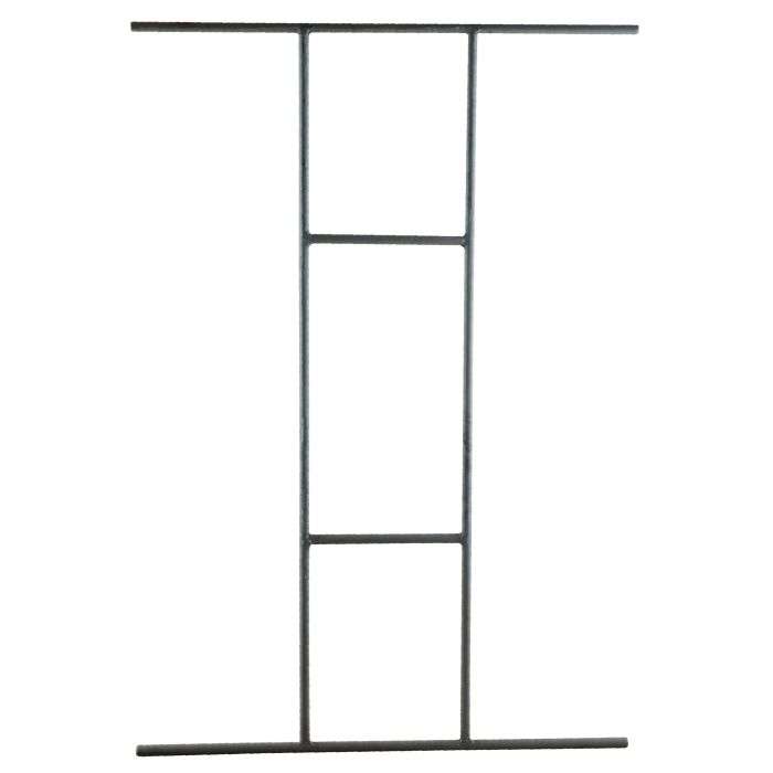 C-Type Brick Design Steel Window Burglar Bar 480 x 710mm