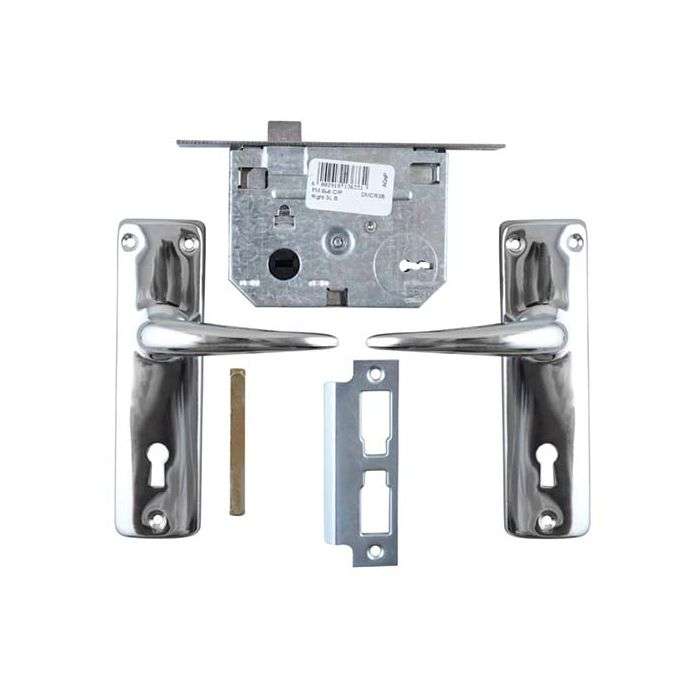 Fort Knox Chrome Plated 3 Lever Mort Locket