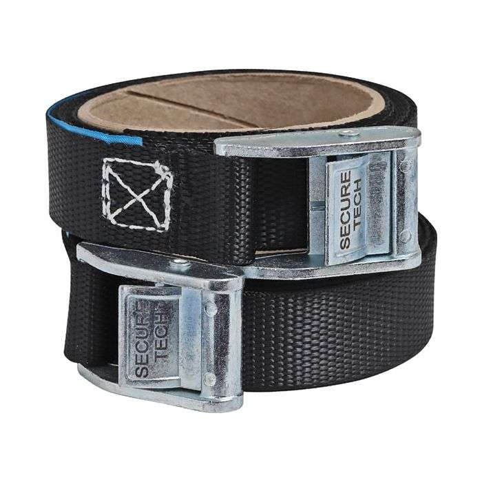 SecureTech Endless Cam Buckle Straps 25mm x 2m - 2 Pack