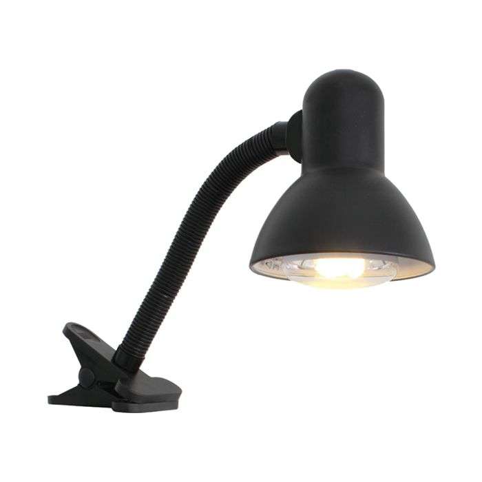 Eurolux Black Huge Clip-On Desk Lamp