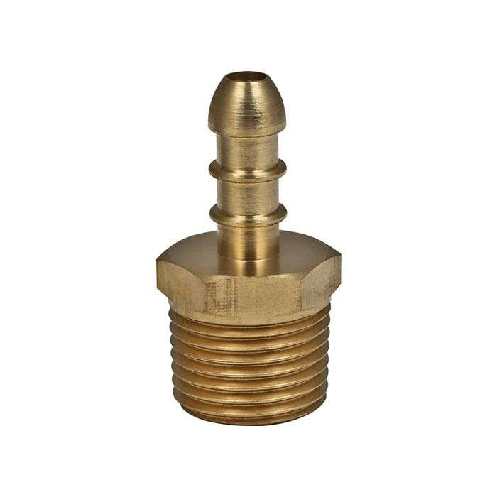 Active Hardware 1/2" Male To Hose Tail Gas Adaptor