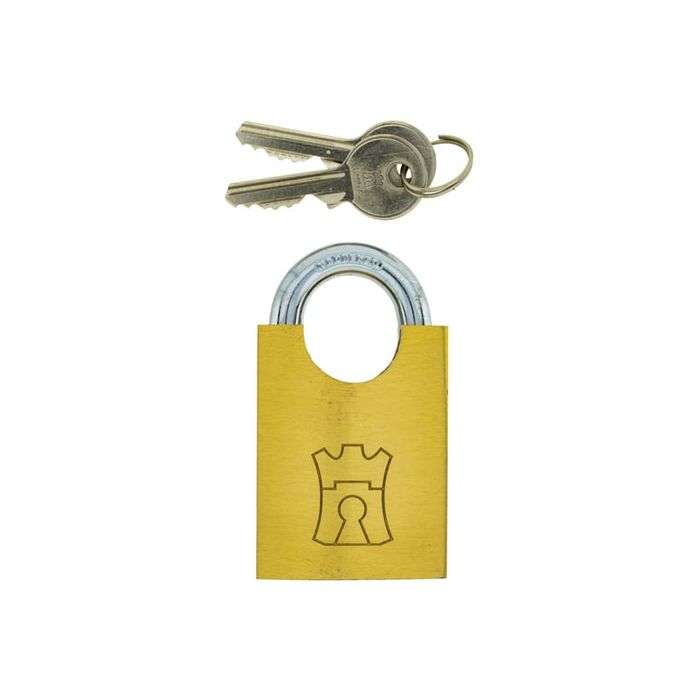 Fort Knox Brass Shrouded Padlock 50mm