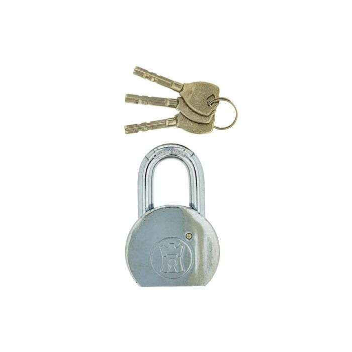 Fort Knox Solid Steel Round Padlock 65mm