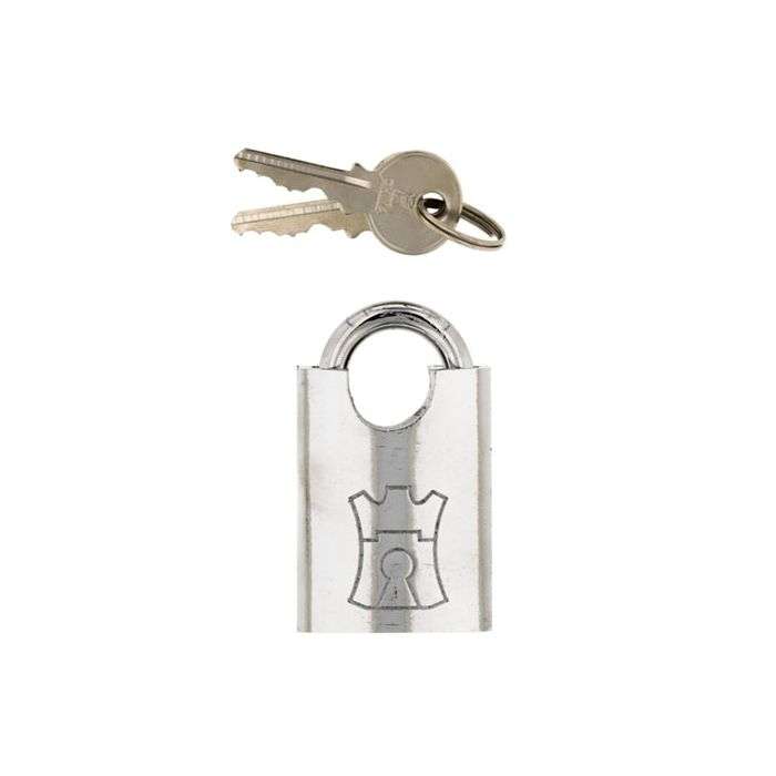 Fort Knox Chrome Plated Shrouded Padlock 40mm