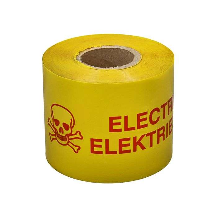 Yellow Skull & Crossbone Warning Tape