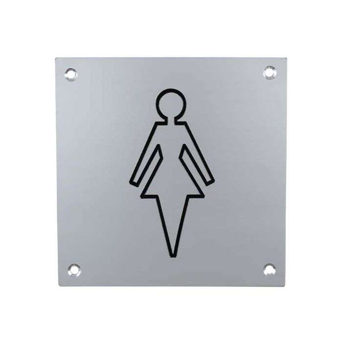 DCLSA Aluminium Plate Female Sign 150 x 150 x 2mm