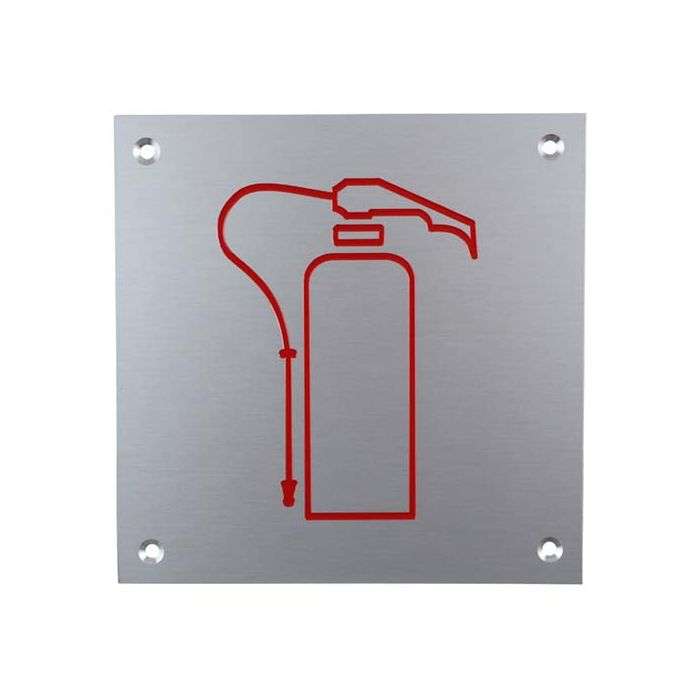 DCLSA Aluminium Plate Fire Extinguisher Sign 150 x 150 x 2mm