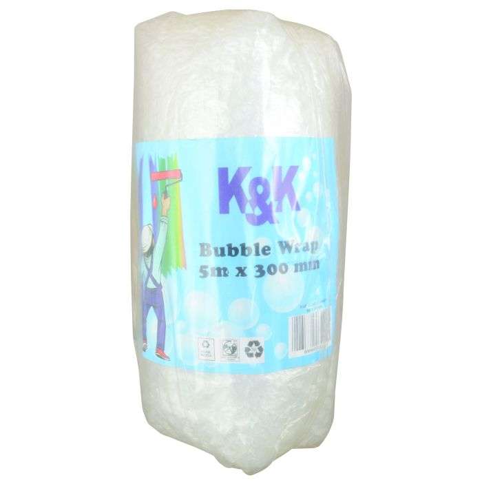 K&K Plastic Bubble Wrapping 300mm x 5m