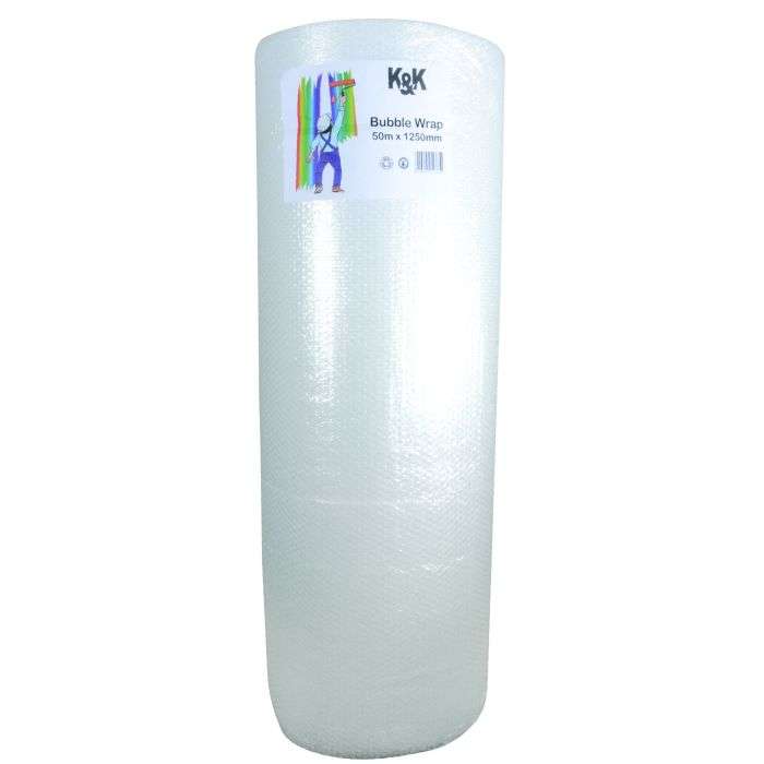 K&K Plastic Bubble Wrapping 1250mm x 50m