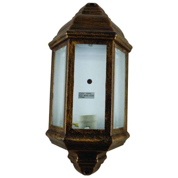 Eurolux Black & Gold Half Lantern