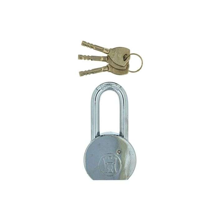 Fort Knox Solid Steel Round Long Shackle Padlock 65mm