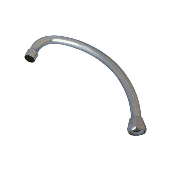 Neoperl Chrome Plated Sink Mixer Spout With Cascade Aerator 200mm