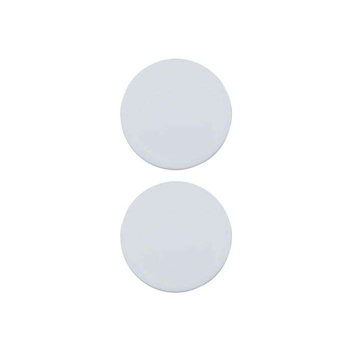 Raiel White Plastic Hinge Hole Cover Caps