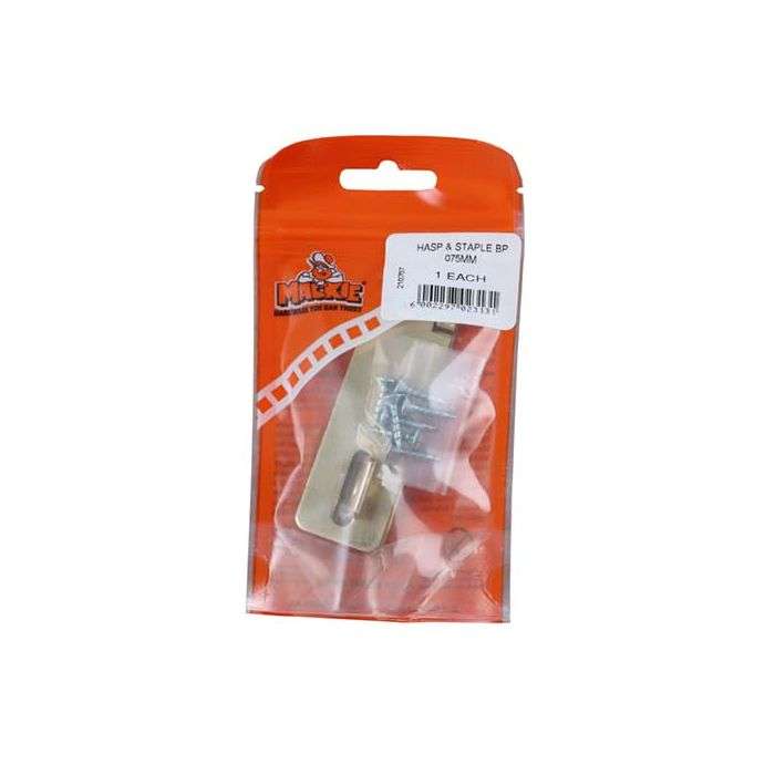 Mackie Horizontal Brass Hasp & Staple 75mm