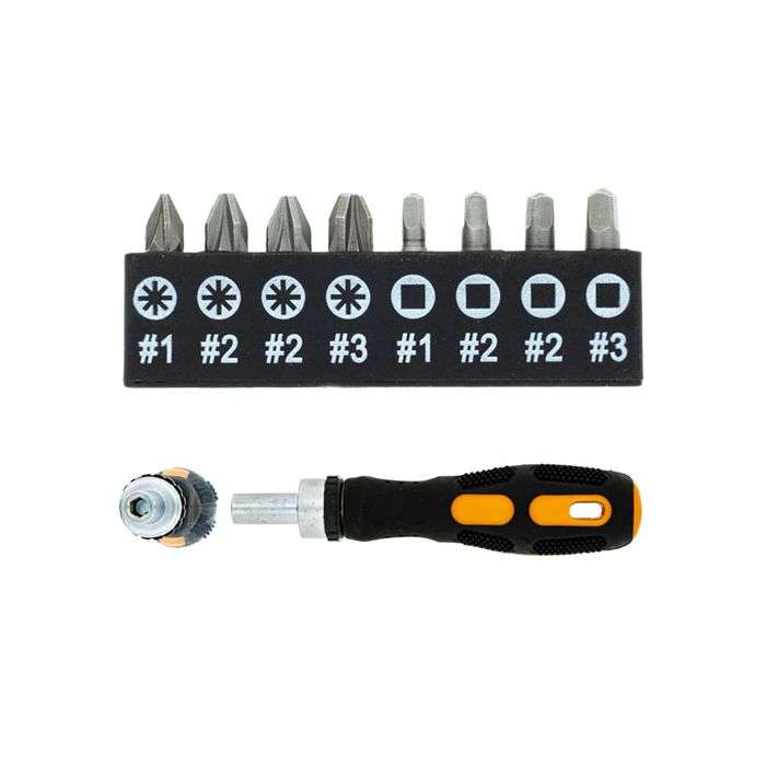 Eureka Ratchet Screwdriver With Assorted Bits