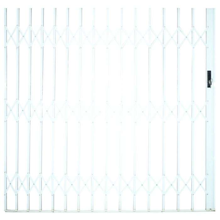 Xpanda White Alu-Glide Security Trellis Gate 2.15m- 2500mm x 2150mm