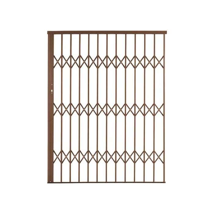Xpanda Bronze Alu-Glide Security Trellis Gate 1.5m x 2.15m