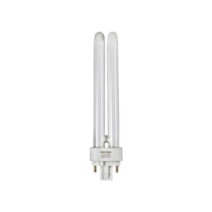 Eurolux 18W Cool White G24Q-2 4Pin PL18 CFL Lamp